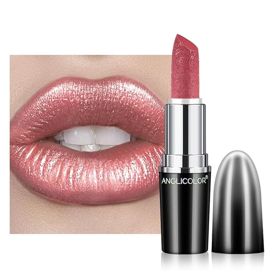Glitter Lipstick for Women with Metallic 3D Shine Lipstick 14OZ