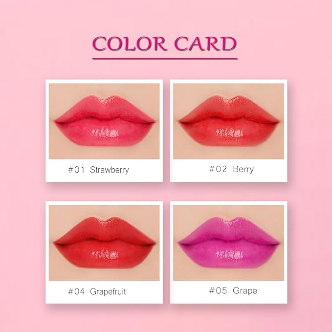 Water Tint Lip Stain, Korean Lip Gloss Vivid Gloss
