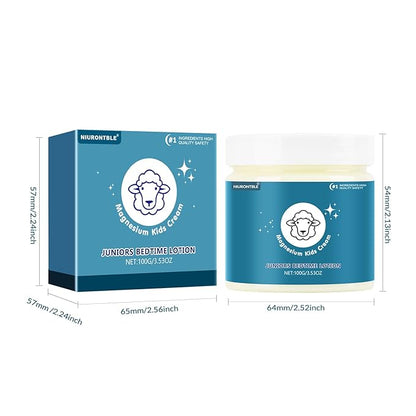 Magnesium Lotion for Kids, Magnesium Cream for Sleep, Soothing Relief & Relaxation - Topical Magnesium Cream Helps Kids Stay Calm at Bedtime and During The Night, Without Melatonin（3.53 oz）