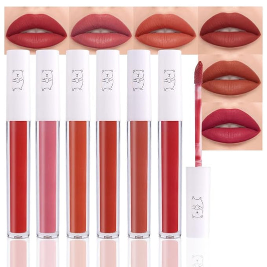 Liquid Matt Lipstick Lipliner Lip Crayons Pack Set,Velvet Makeup,Waterproof&Waterlasting,B