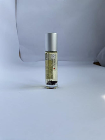 Honeybee Gardens Crystal Infused Body Oil, Garnet, Organic, Moisturizing, Non-Greasy, for All Skin Types, 2 Fl Oz