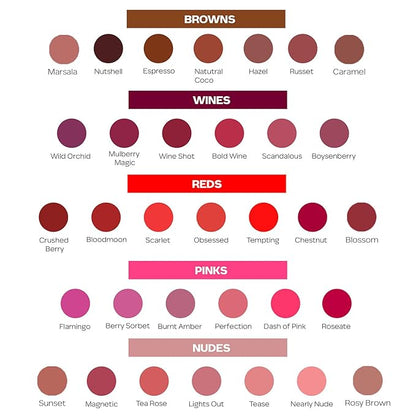 Ultime Pro HD Intense Matte Lipstick + Primer - Chestnut 27 | 9 Hour Long Lasting Lip Color | Lightweight & Smudge Proof Matte Finish | 0.05 Oz/1.4g
