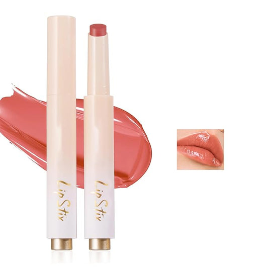 Nude Pink Moisturizing Lipstick Glossy Tinted Lip Balm, Moisturizing