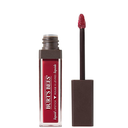 Burt's Bees 100% Natural Glossy Liquid Lipstick, Drenched Dahlia, 1 Tube
