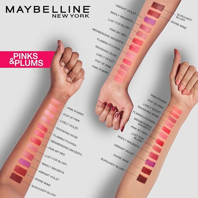 Maybelline Color Sensational Lipstick, Lip Makeup, Matte Finish, Lipstick,