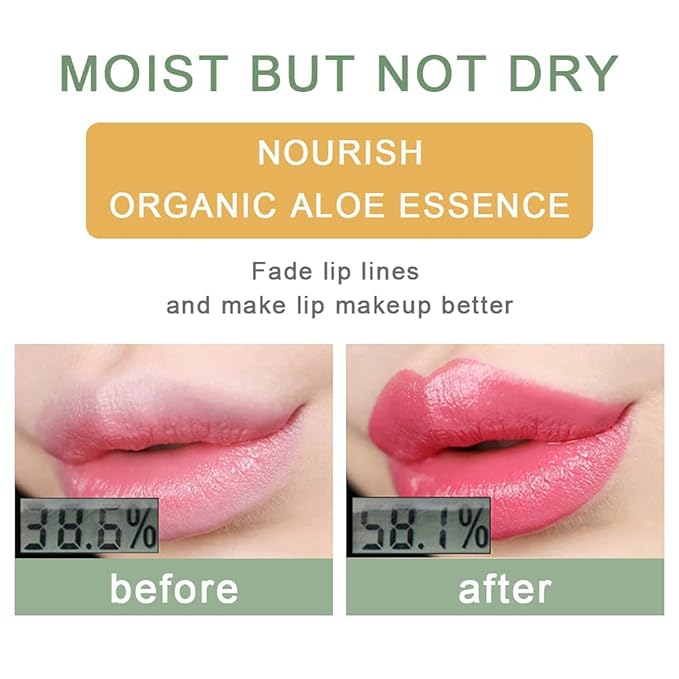 3 Pcs Aloe Vera Color Changing Lipstick,Long Lasting Lip Care Nutritious Plumper Lip Balm Moisturizer Magic Temperature Color Change Lip Gloss Matte Makeup (SET03)