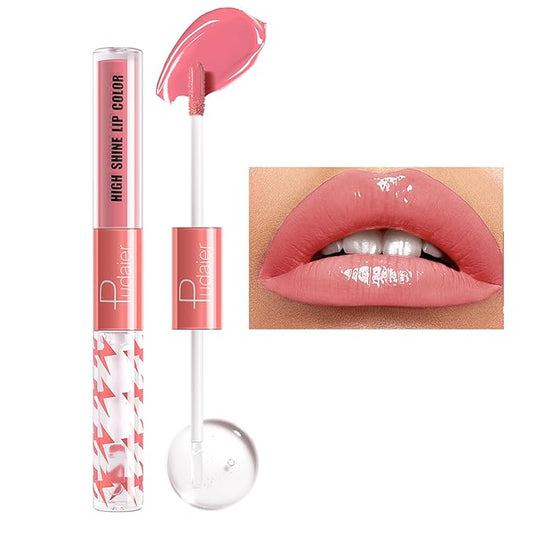 Liquid Lipstick with Clear Lip Gloss, Liquid Lip Gloss,