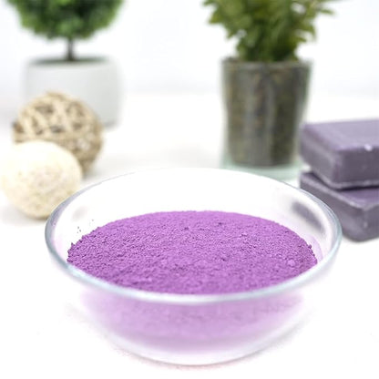 Kaolin Lavender Clay Cosmetic Grade Powder - 100% Pure Natural Powder - Great For Skin Detox, Rejuvenation, and More - Heal Damaged Skin - DIY Clay Face Mask (6 oz)