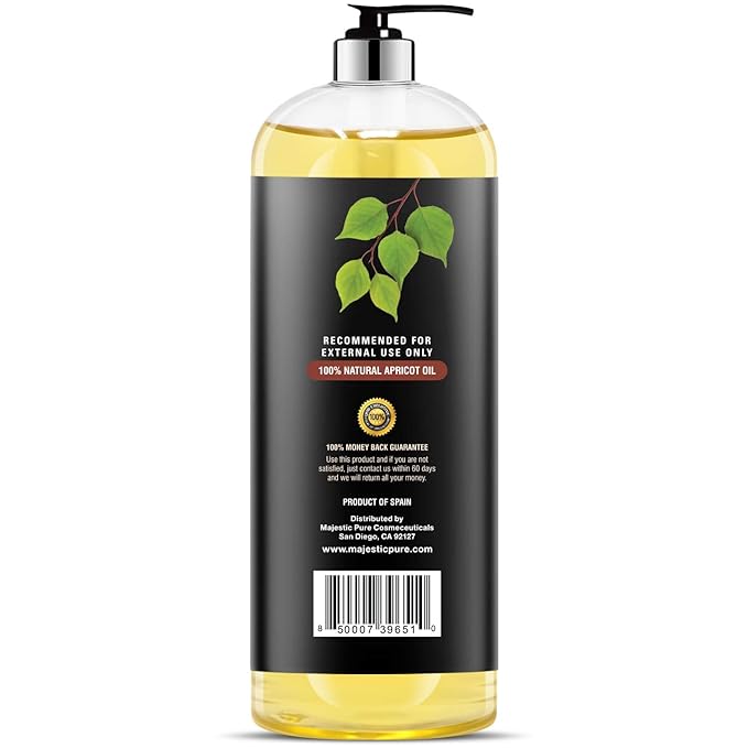 MAJESTIC PURE Apricot Oil, 100% Pure
