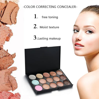 15 Colors Contour Palette Kit: Cream Concealer Palette