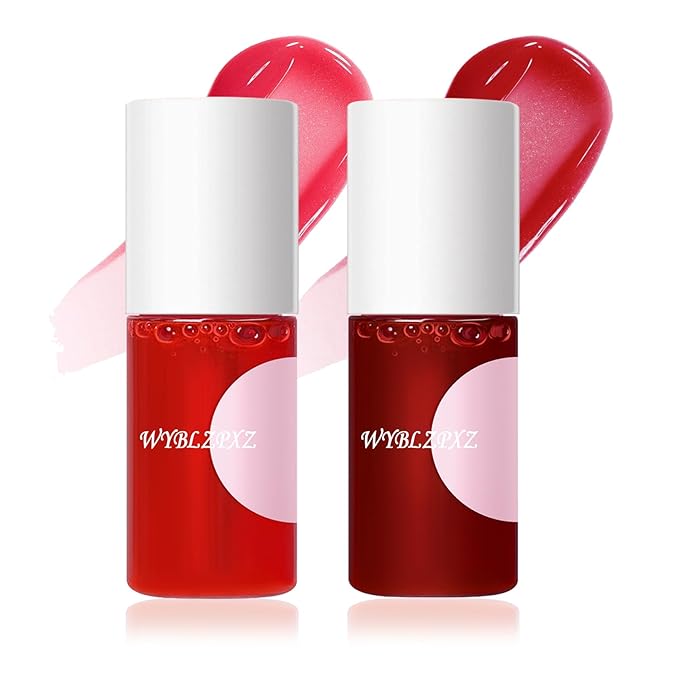 2 Colors Wine Lip Tint,Liquid Wine Lipstick,Wine Tint Long