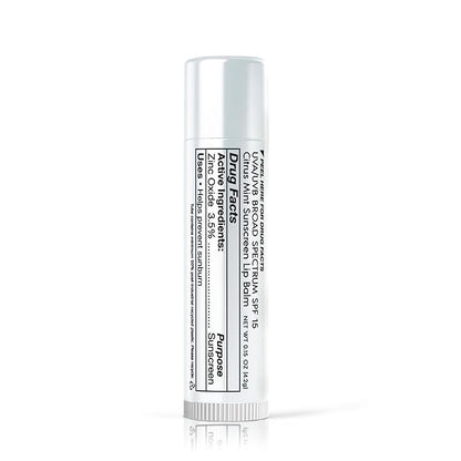 SPF 15 Mineral Sunscreen Lip Balm - Vegan and Cruelty Free Broad Spectrum UVA/UVB Lip Care - lemon and mint scent - for Hydration, Sun Protection by DRN Labs. 0.15 oz (0.15 oz, 3)