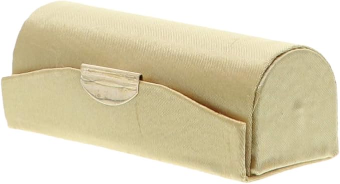 Motique Accessories Gold Solid Satin Ladies Lipstick Case Gold