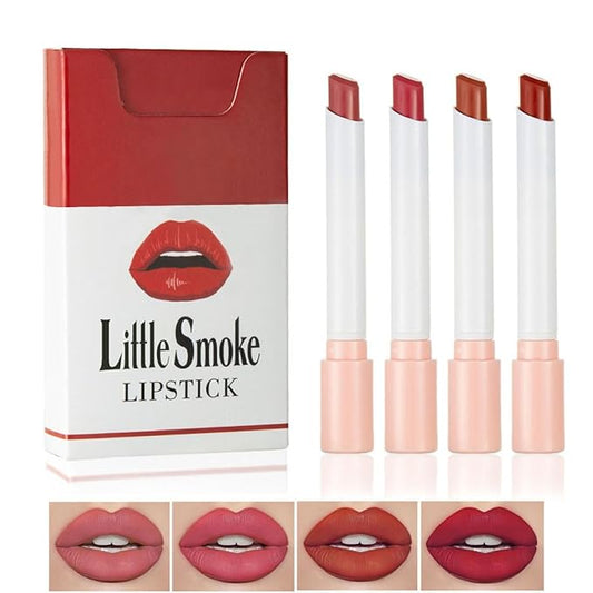 4 Colors Mini Little Tube Lipstick, Matte Velvet Long