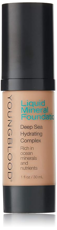 Youngblood Clean Luxury Cosmetics Liquid Mineral Foundation, Capri Free, Gluten-Free
