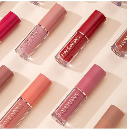 12 Colors Matte Nude Lipstick Set Velvety Long Long