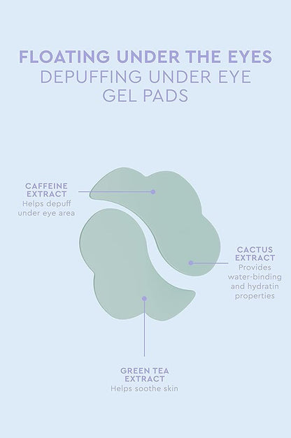 florence by mills Floating Under the Eyes Depuffing Gel Pads, Look Alive Brightening Eye Cream