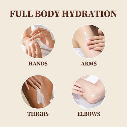 Goat Milk Lotion, Moisturizing Body Milk Lotion for Dry Skin Women and Men, Long-lasting and Non-greasy Organic Goat Milk Moisturizer for Face and Body (500ML)