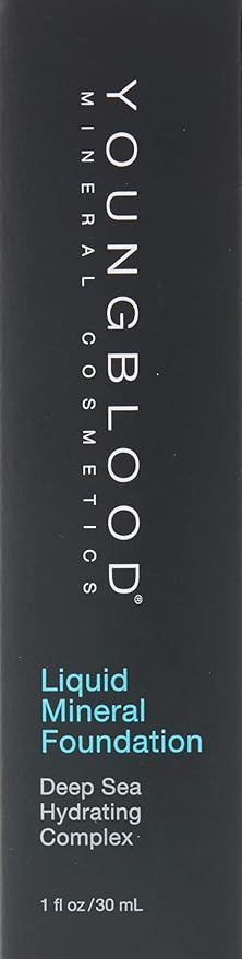 Youngblood Clean Luxury Cosmetics Liquid Mineral Foundation, Capri Free, Gluten-Free
