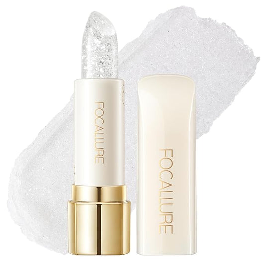 FOCALLURE Moisturizing Lipstick,Transparent Lip Balm,Hydrating Clear Lip Balm