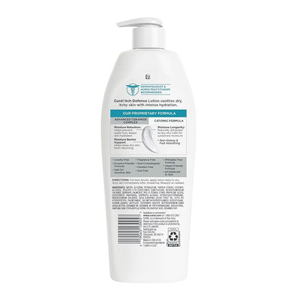 Curel Itch Defense Calming Body Lotion, Moisturizer for Dry, Itchy Skin, Body and Hand Lotion, with Advanced Ceramide Complex, Pro-Vitamin B5, Shea Butter, 13 Oz