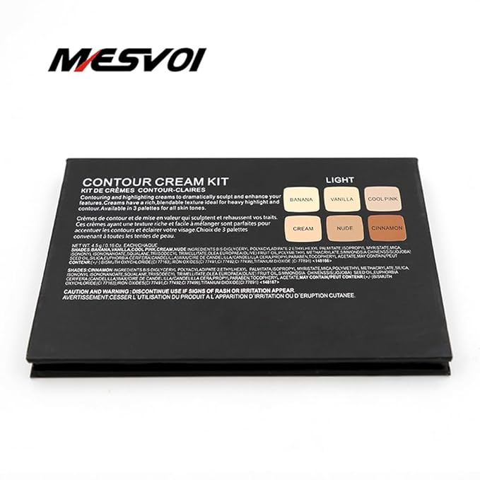 6 Color Contour and Highlighting Makeup Kit Contouring