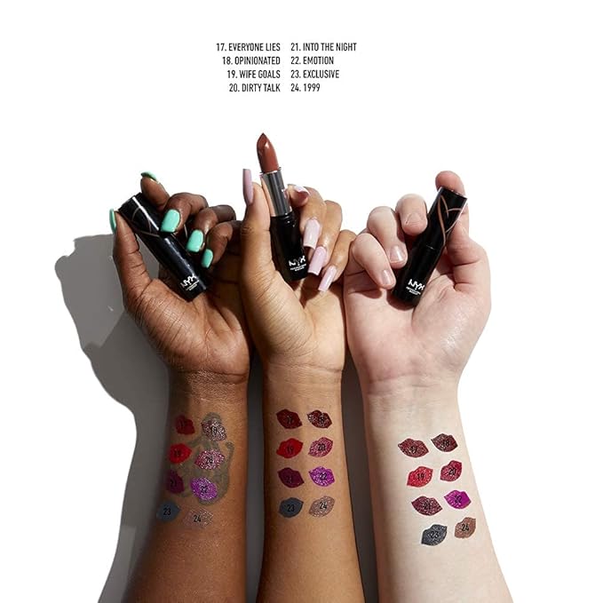 NYX Lipstick Bundle. NYX PROFESSIONAL MAKEUP Shout Loud Grey)