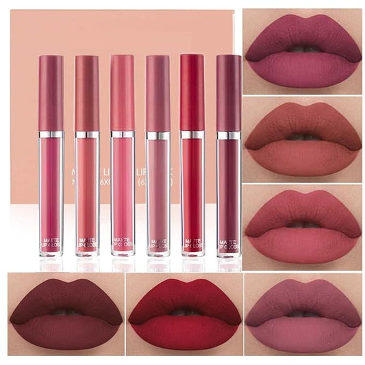 Matte Liquid Lipstick Set, Long Lasting Non-Stick Cup Long