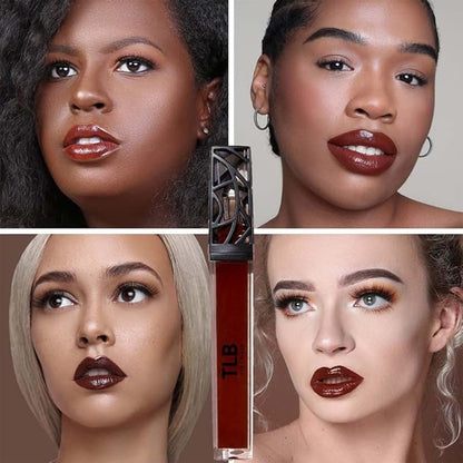 The Lip Bar Vegan Non-Sticky Lip Gloss, with Hydrating Shea Butter for a Lightweight, High Shine Finish, Heart Breaker - Milk Chocolate Opaque