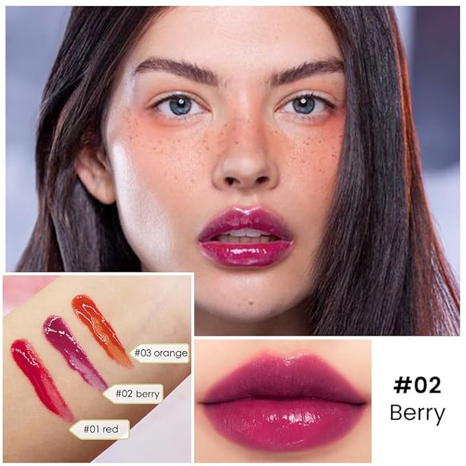 BINGBRUSH 6Pcs Bright Vivid Color Lip Tint With BINGBRUSH