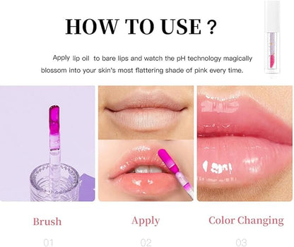Long Lasting Color Changing Lip Gloss for Moisturized Long