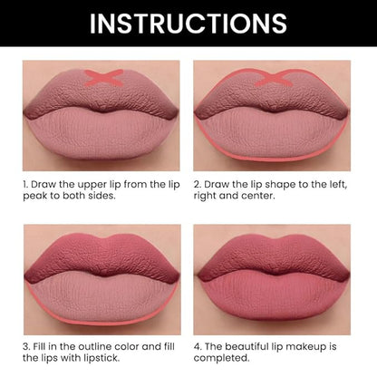 evpct 1Pcs Lip Liner and Lipstick Set Kit Lip