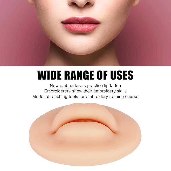 ZJchao 3D Fake Lips, Silicone Fake for Lips Training