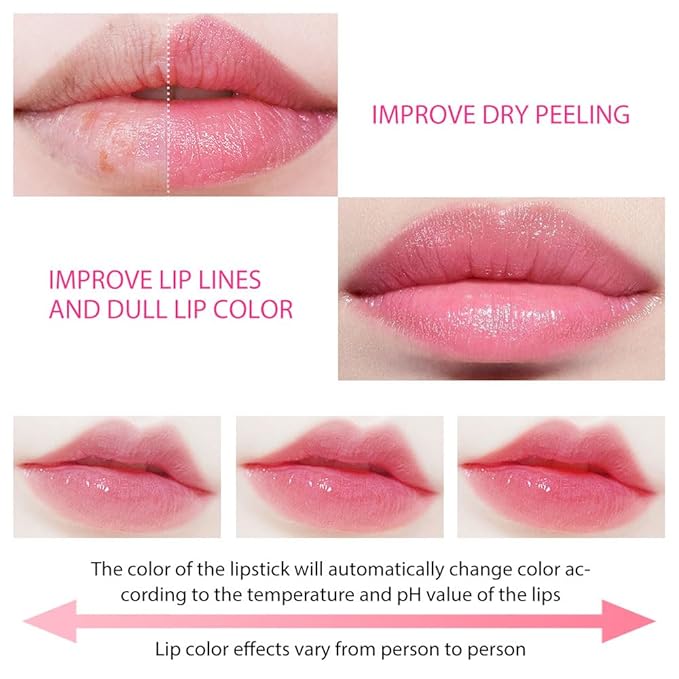 Waterproof Moisturizing Magic Matte Color-Changing Lip Balm Lipstick:Create Moisturizing