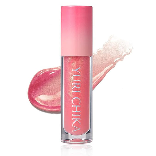 Shimmer Glitter Lip Gloss Oil,6 Color Hydrating Sparkly Lipstick,Non-Sticky Fresh Texture Lip Oil,Long Lasting Moisturizing Lip Makeup (#01)