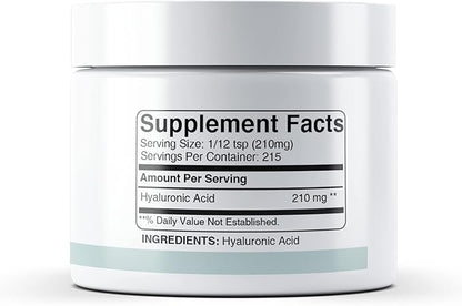 Minimalist Hyaluronic Acid (1.6 oz) Sodium Hyaluronate, Powder, Dietary Supplement