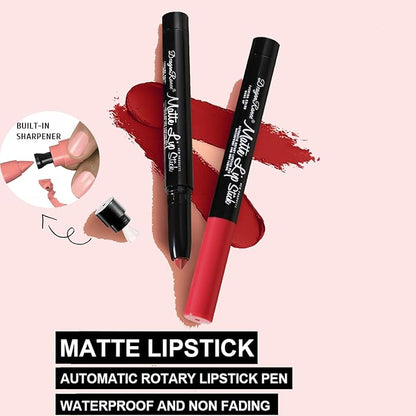 8 Colors Matte Lipstick Pen Set, Waterproof Velvet Long