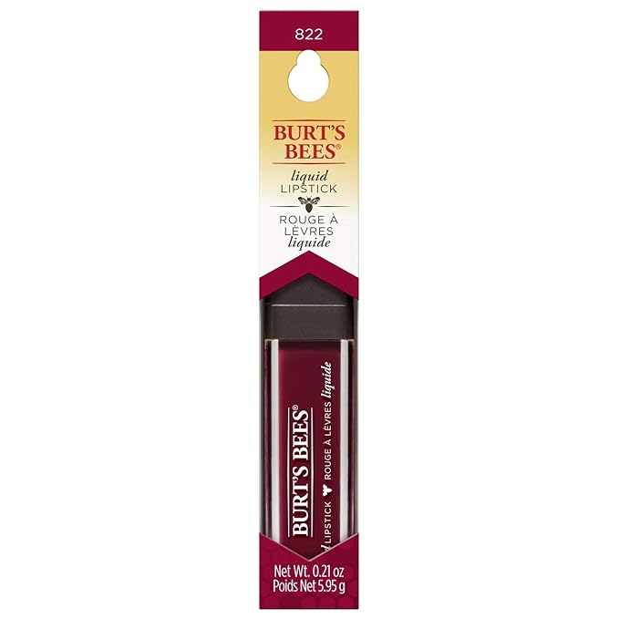 Burt's Bees 100% Natural Glossy Liquid Lipstick, Garnet Glossy
