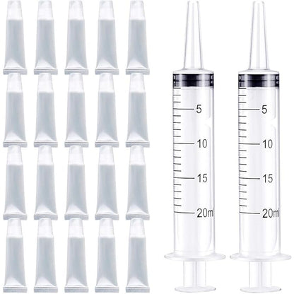 20Pcs Empty Refillable 10ml Mini Clear Lip Gloss 10ml