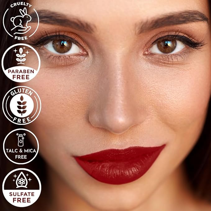 Mynena Red Long-Lasting Matte Liquid Lipstick Intense Color Smudge-Proof & Waterproof Comfortable Hydrating Shea Butter Vegan & Cruelty-Free | Elle