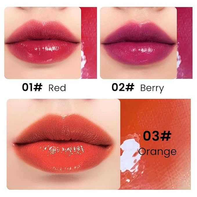 BINGBRUSH 6Pcs Bright Vivid Color Lip Tint With BINGBRUSH