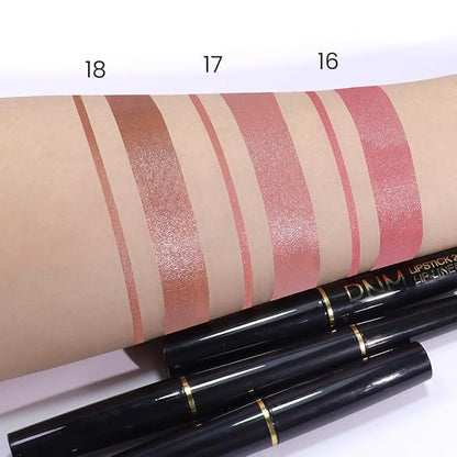 evpct 1Pcs Light Pink Pale-Pink Metallic Shine Shimmer Lip