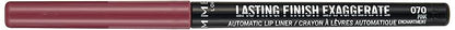 Lasting Finish Exaggerate Automatic Lip Liner, 70 Pink Lasting