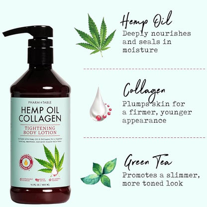 Hemp Oil Collagen Tightening Body Lotion