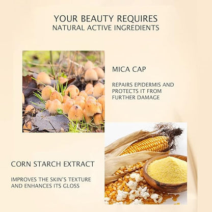 VENZEN Makeup Beauty Cream 3pcs Gift Box Carpet Flowers Colors Ivory White Foundation Powder Moisturizing Concealer Lipstick