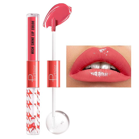 Liquid Lipstick with Clear Lip Gloss, Liquid Lip Gloss,