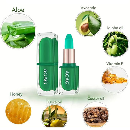 Aloe Vera Lipstick Color Changing Lipstick Moisturizing, Plumping, Changing