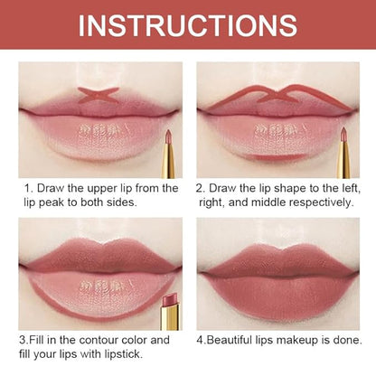 evpct 3Pcs Dusty Antique Rose Lip Liner and Lip
