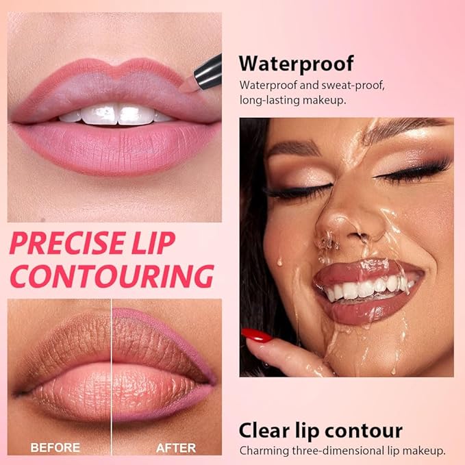 Matt Nude Lipstick Lipliner Lip Crayons Pack Set,Velvet Moisture Smooth Matte Lipstick Pencils,Waterproof&Waterlasting, (05, Pack of 1)