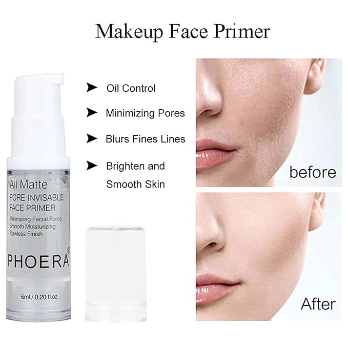 PHOERA Foundation,3 PCS Contour Stick Makeup Kit, Shades (102+Fair-Light Contour/Nude+#03,#09,#12)
